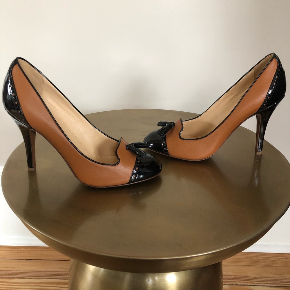 BNIB J. Crew Mona Tassel Spectator Heels size 6.5